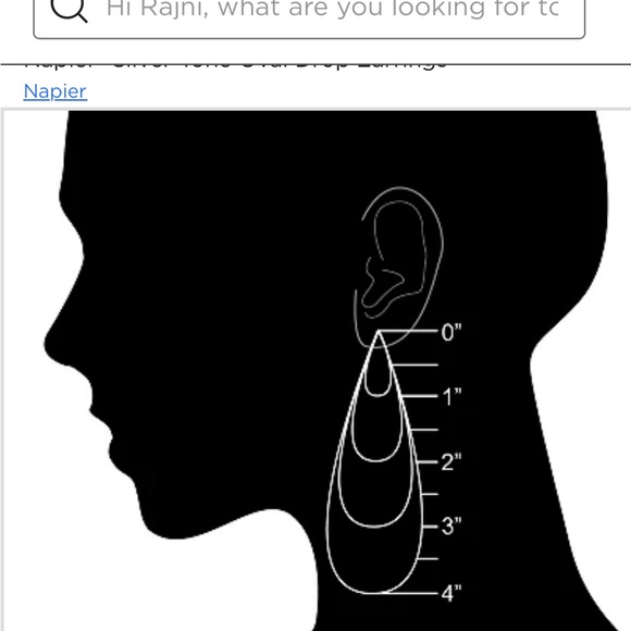 Napier Drop EarringsTwoTone Patterned Design Square Shape Leverback Closure New - Picture 4 of 11